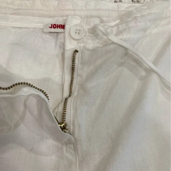 Johnny Was Ivory Lace & Crochet Trimmed Women's Pants - Picture 7 of 15